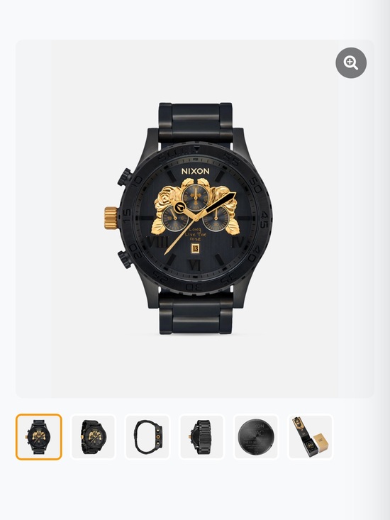 Nixon Other - Nixon Black and Gold Floral Chronograph Watch 2 pac